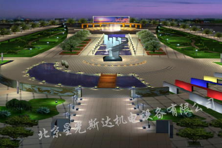 河北省隆化县中心广场亮化照明项目